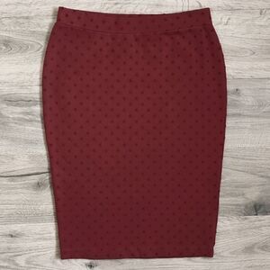 Women's Attitude‎ Textured Polka Dot Size 4 Skirt